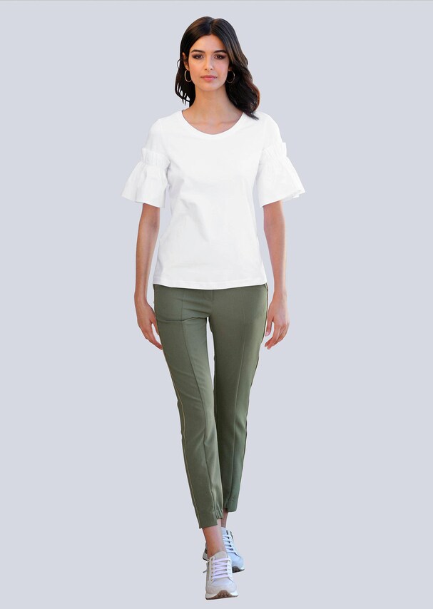 Shirt mit angesetztem Webärmel 3