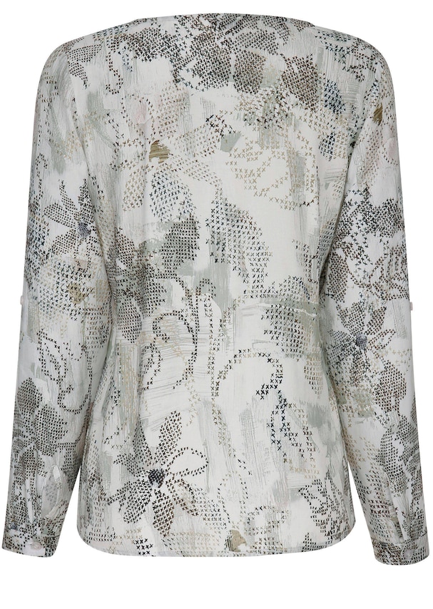 Bluse mit kleinem V-Ausschnitt 6