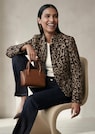 Jacquard-Blazer mit Leoparden-Muster thumbnail 1