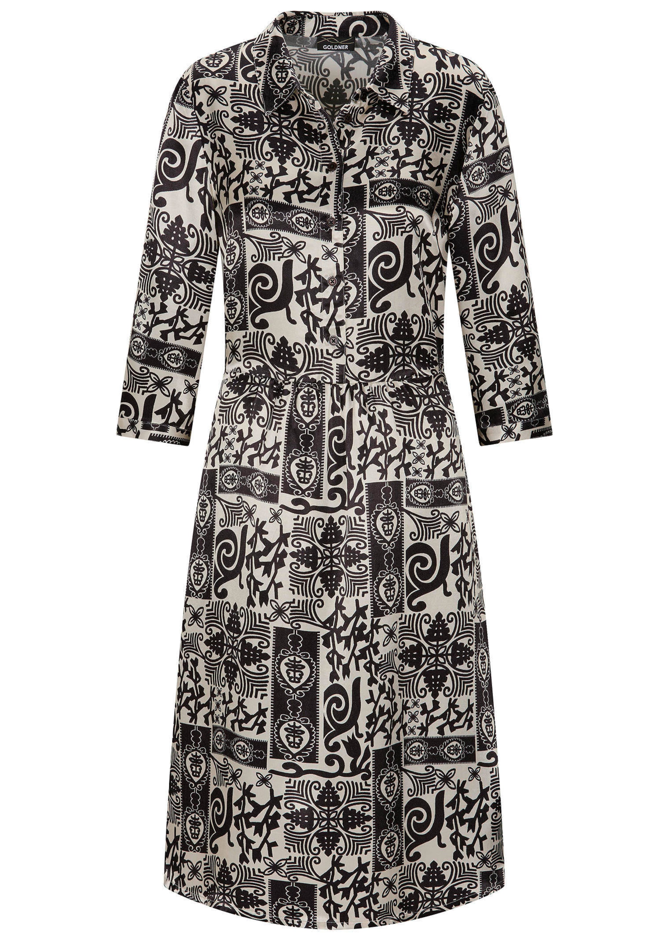 Hemdblusenkleid aus Viskose-Satin