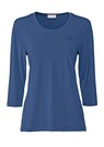 Shirt met ronde hals en 3/4-mouwen thumbnail 2
