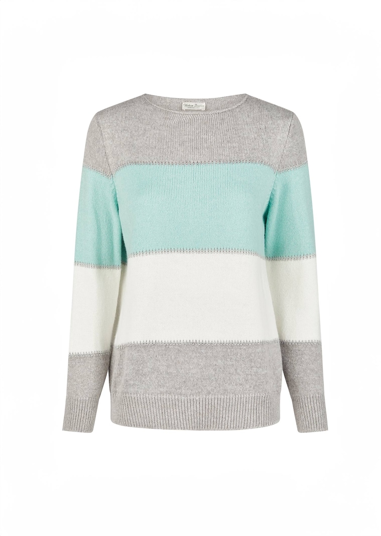 Pullover mit Blockstreifen