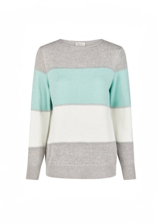 Pull avec motif à larges rayures thumbnail 4
