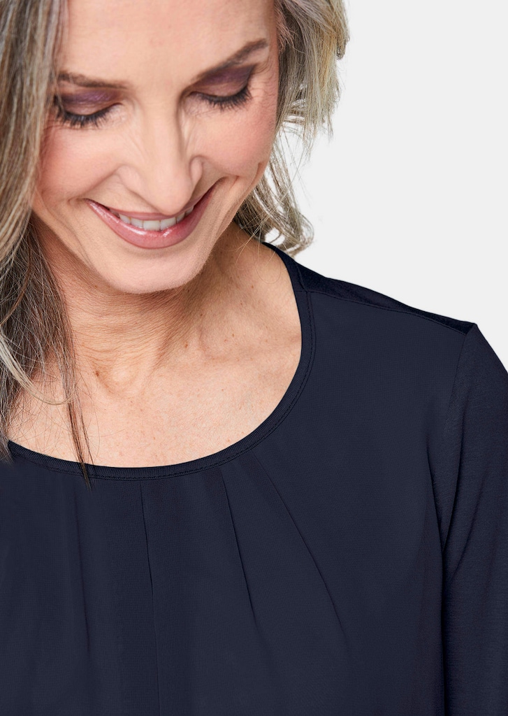 Verzorgd shirt in elegante blouselook