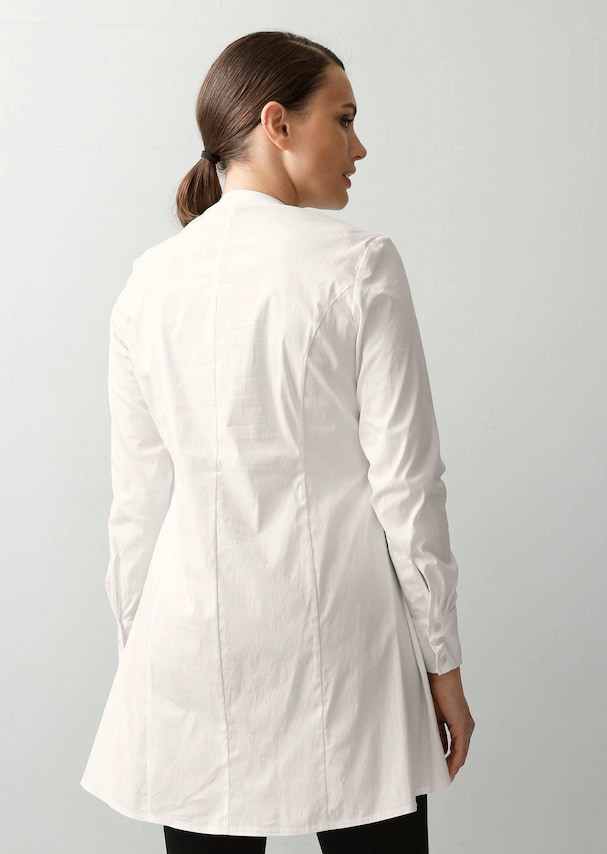 Longbluse mit Zierfalten 2