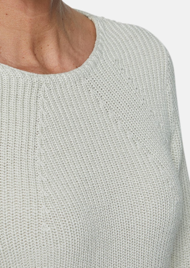 Figurschmeichelnder Pullover aus reiner Baumwolle 4