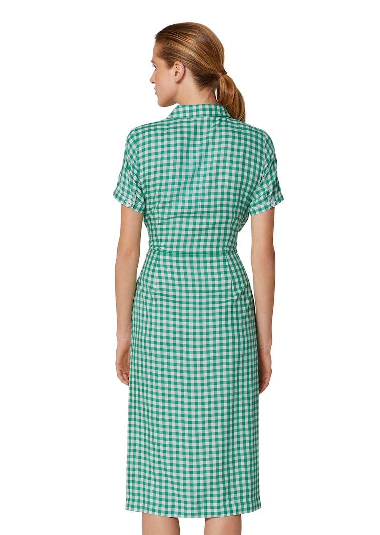 Check dress with short sleeves in green / white | MADELEINE Fashion Check dress with short sleeves in green / white | MADELEINE Fashion