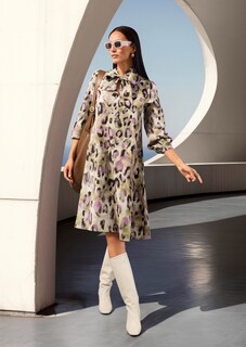 A-Linien-Kleid mit Schluppe thumbnail 7