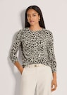 Kaschmirpullover mit Leopardenmuster thumbnail 1