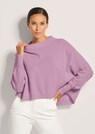 Kurzer Oversize-Pullover mit Kaschmir thumbnail 1