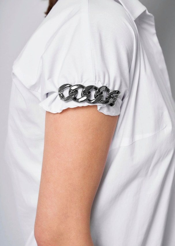 Longbluse mit Kettendetails am Arm 4