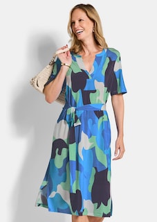Robe en jersey avec lien à nouer et poches thumbnail 4