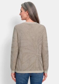 Tricot pullover met bloemenmotief thumbnail 3