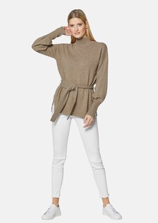 Pullover mit langen Bischofsärmeln und Bindegürtel thumbnail 2