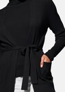 Lange Strickjacke mit Bindeband thumbnail 5