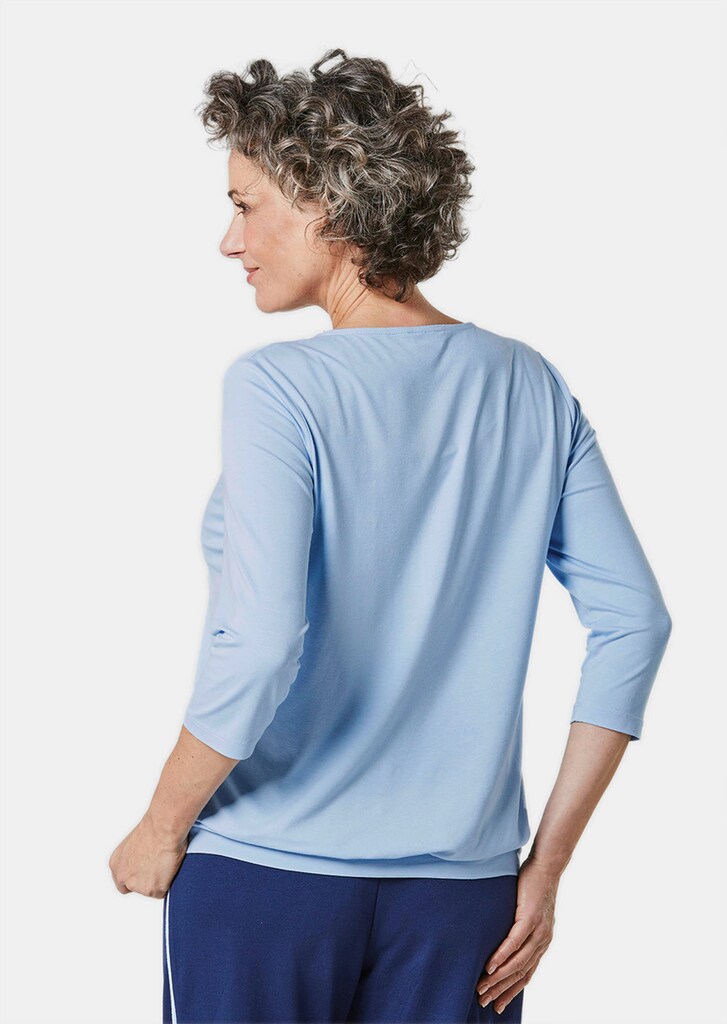 Shirt mit Rundhals und 3/4-Arm
