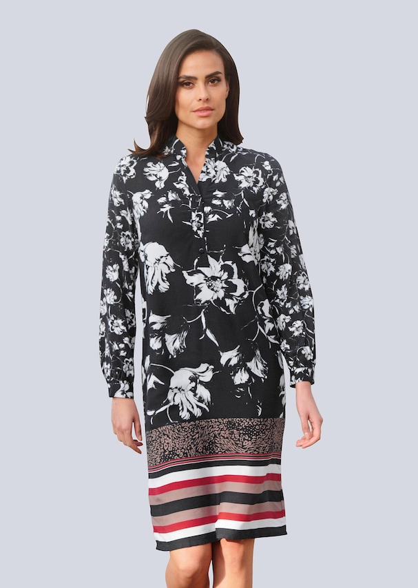 Kleid mit floralem Dessin
