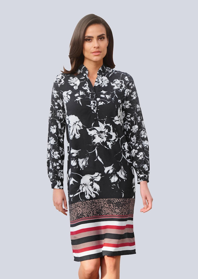 Kleid mit floralem Dessin