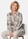 Modische Druckbluse mit Hemdblusenkragen thumbnail 4