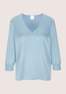 Blouse en soie stretch avec encolure en V thumbnail 6