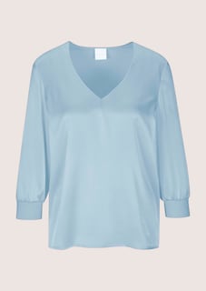 Blouse en soie stretch avec encolure en V thumbnail 6