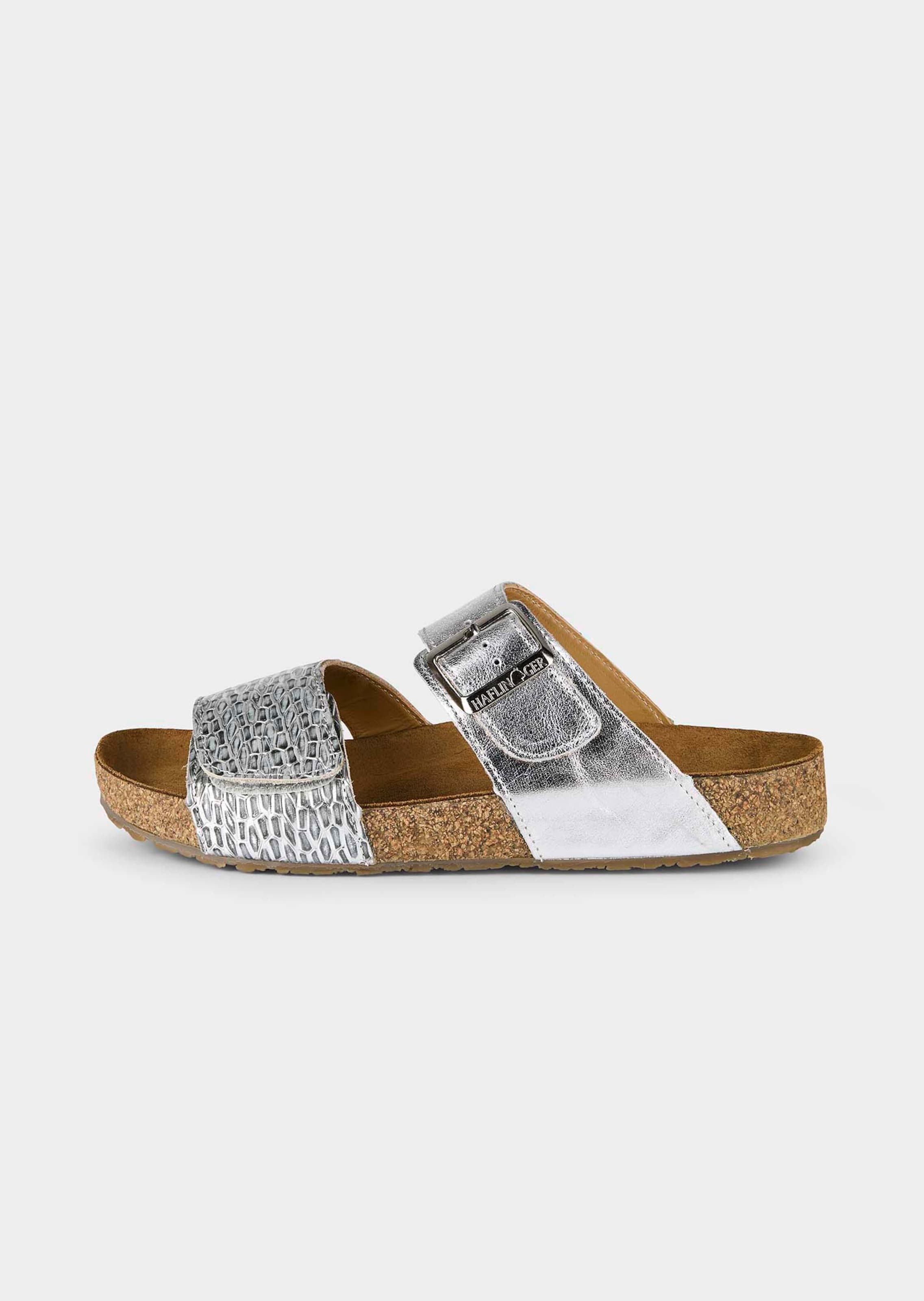 Sandalen met kurken voetbed