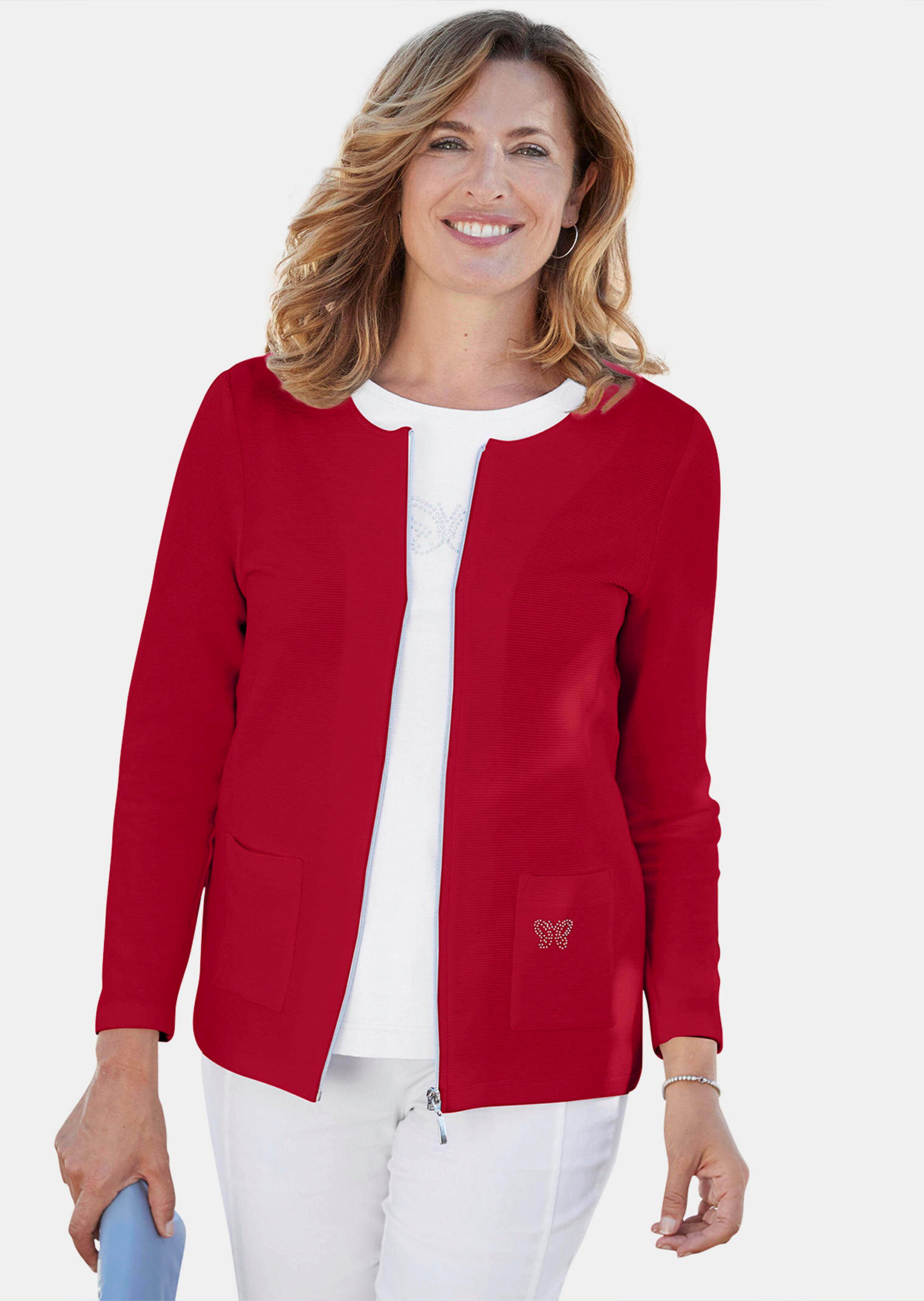 Confortable veste avec fermeture par zip