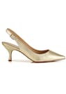 Leder-Slingpumps mit verstellbaren Fersenriemchen thumbnail 4