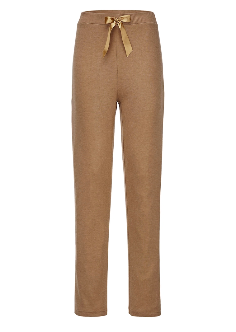 Jersey broek in tricotlook