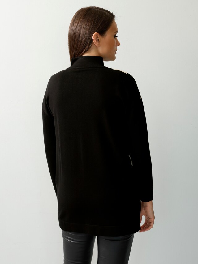 Longpullover mit Fledermausärmeln 2