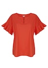 Bluse mit V-Ausschnitt thumbnail 6