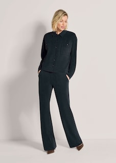 Oversize Hemdbluse mit aufgesetzten Taschen thumbnail 2