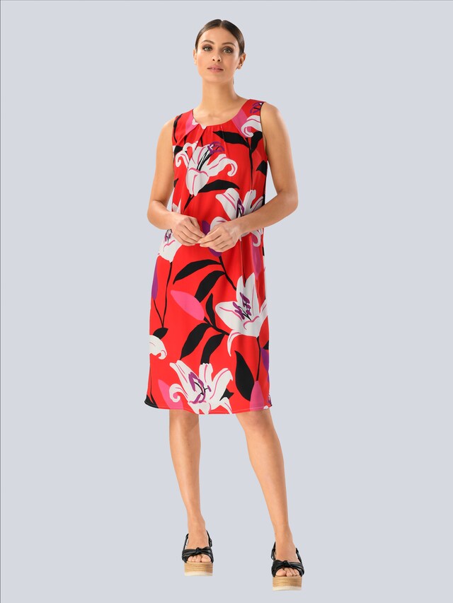 Kleid mit allover Blütendessin 2