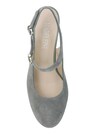 Sling-Pumps aus Velours-Leder thumbnail 3