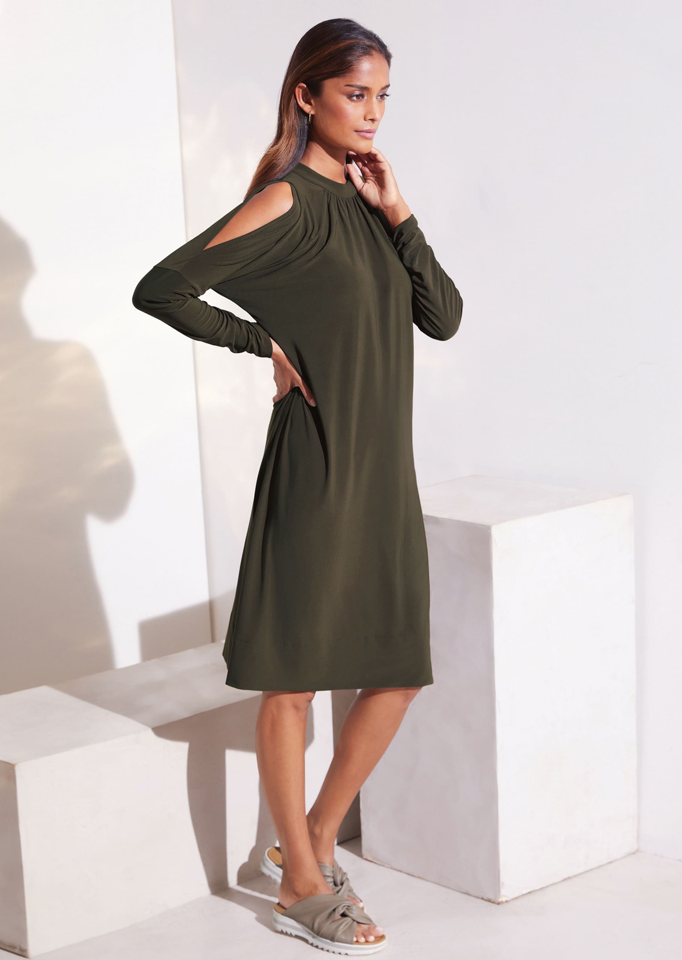 Damen Poncho-Schal – Warm, Kaschmir-ähnlich, Mit Offener Vorderseite & Fledermausärmeln