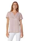 Blusenshirt im stylischen Material-Mix thumbnail 1