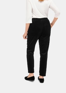 Corduroy broek met elastische tailleband thumbnail 3