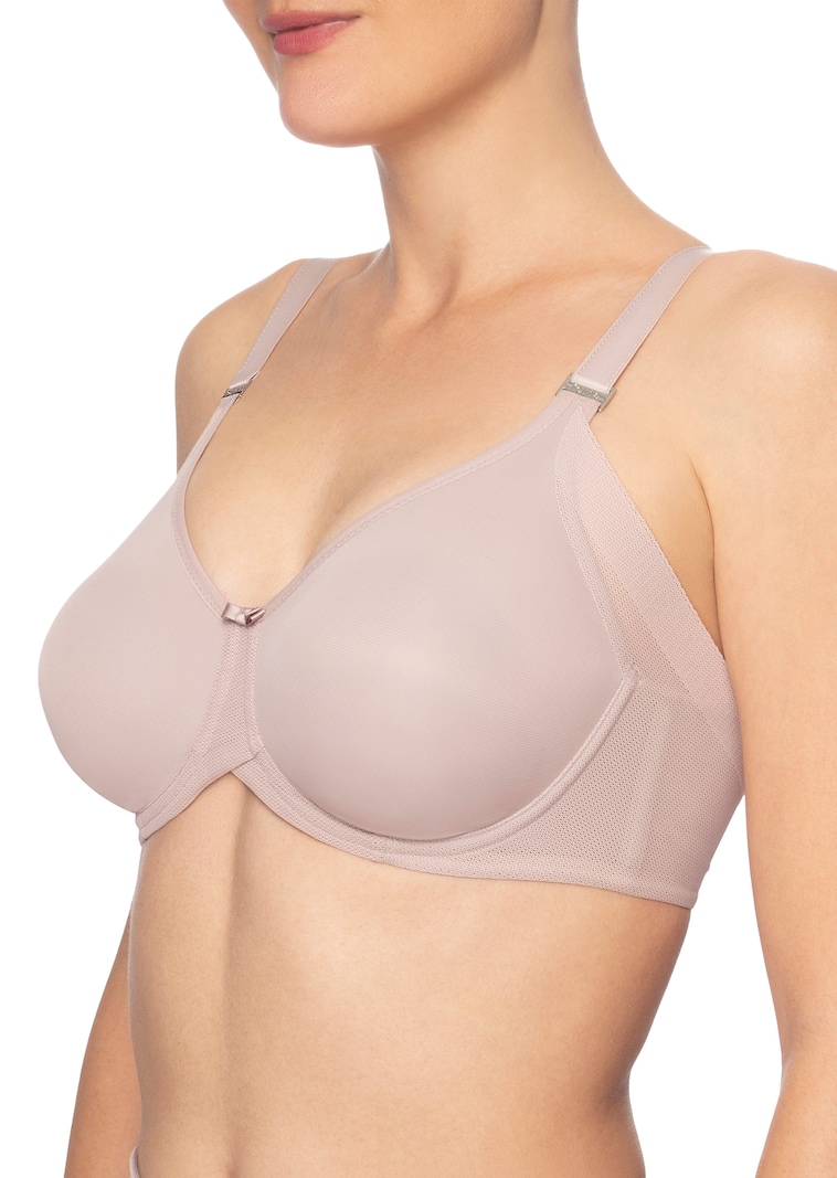 Soutien-gorge minimiseur avec empiècements en mesh