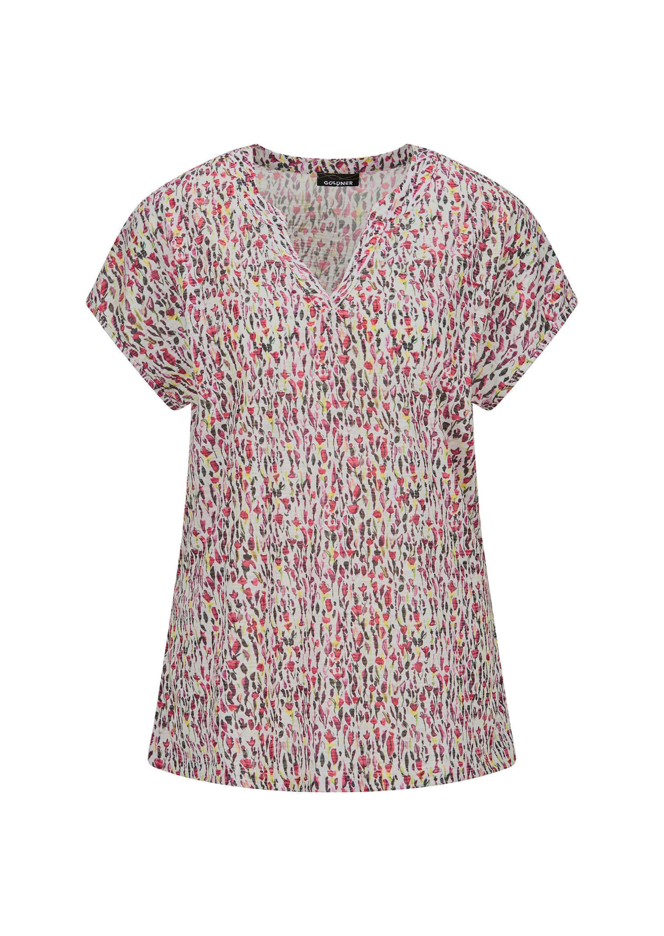 Jersey-Shirt mit Millefleurs-Print