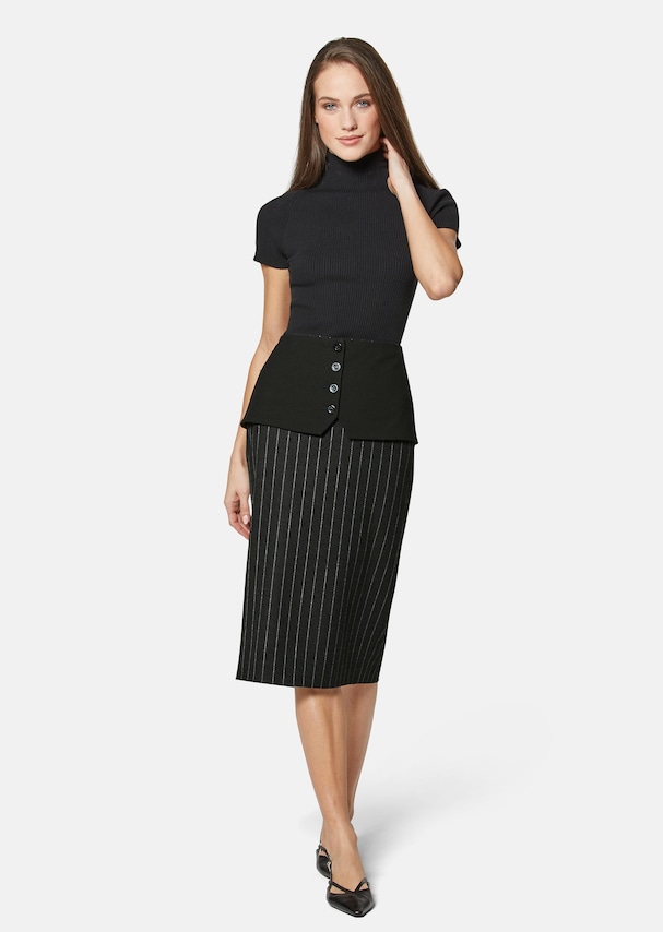 Two-piece pencil skirt with cacheur 1