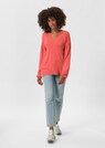 Oversized-Pullover mit V-Ausschnitt thumbnail 2