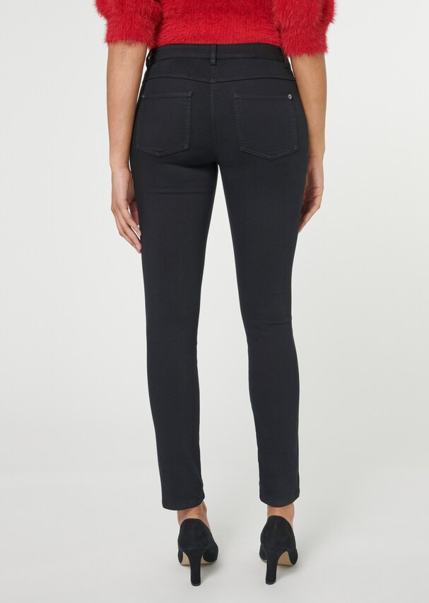 Slim five-pocket jeans with sequins 2