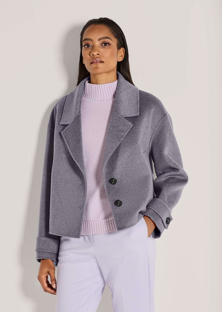 Doubleface-Jacke im Oversize-Look