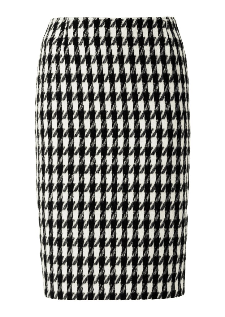 Skirt with houndstooth pattern
