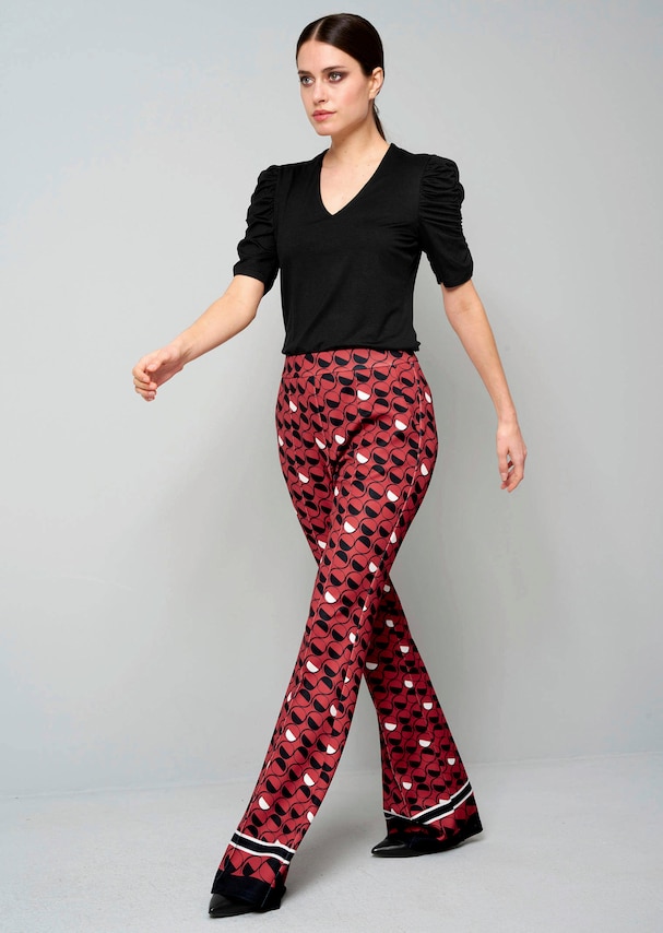 Druckhose mit Bordüre 3