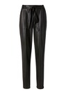 Faux leather trousers with tie belt thumbnail 1