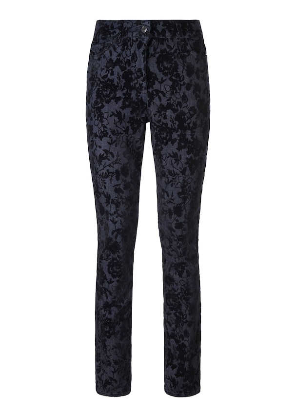 Slim-fit jeans with flock print 5