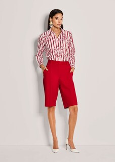 Elegante jersey bermuda met stretch thumbnail 3
