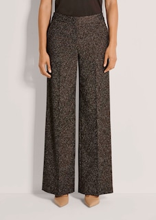 Weite Tweed-Hose mit Bügelfalten thumbnail 1