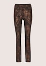 Schmale Hose mit zart glänzendem Animal-Print thumbnail 6